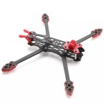 Mark4 7inch 295mm Drone Carbon Fiber Frame With 5mm Arm and Red Print Parts